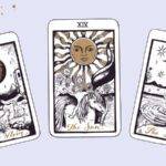 The moon, sun, and star cards for tarot and health issues